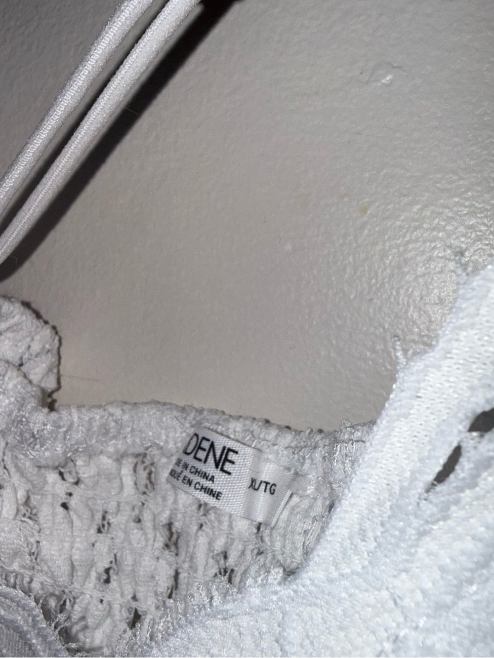 White Lace-Trim Dress - Picture 4 of 5
